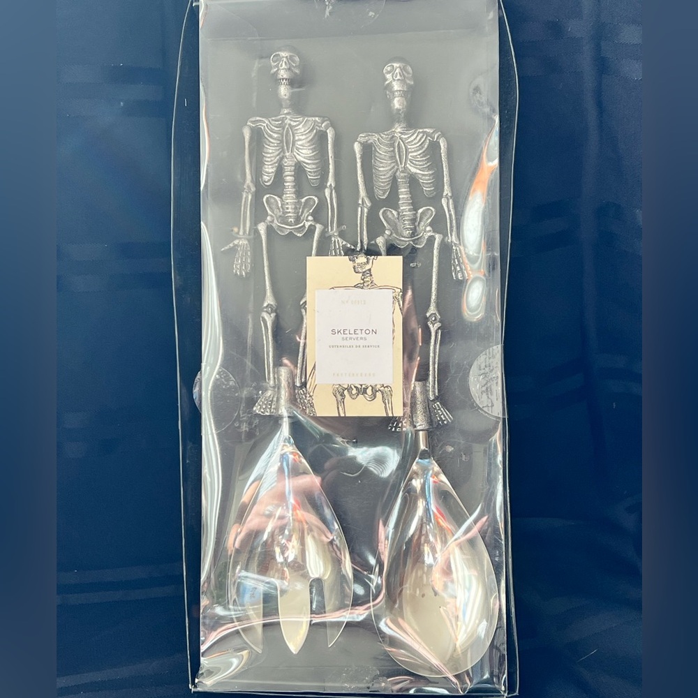 EUC Pottery Barn Skeleton Servers
